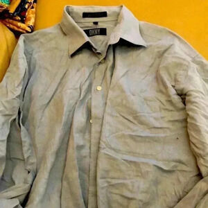 Dkny Men's Twill single Needle Pocket Shirt